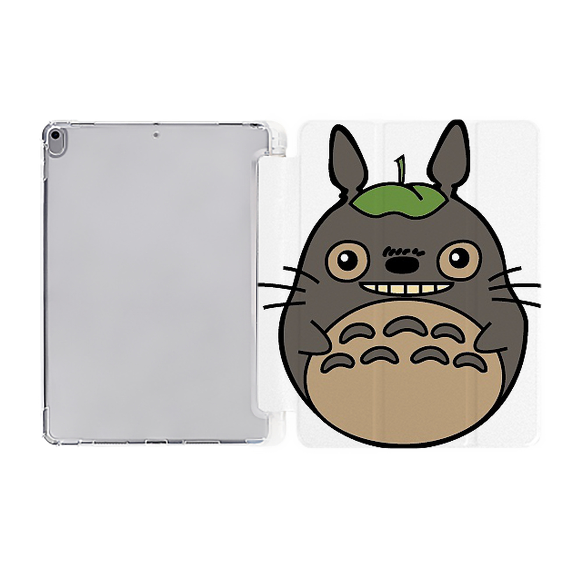 （画像用） となりのトトロ 草壁メイ 草壁サツキ My Neighbor Totoro Satsuki Kusakabe Mei Kusakabe IPad ケース ペン収納付き 三つ折りスタンド PUレザー×シリコン 対応機種9.5/10.5/10.9インチ